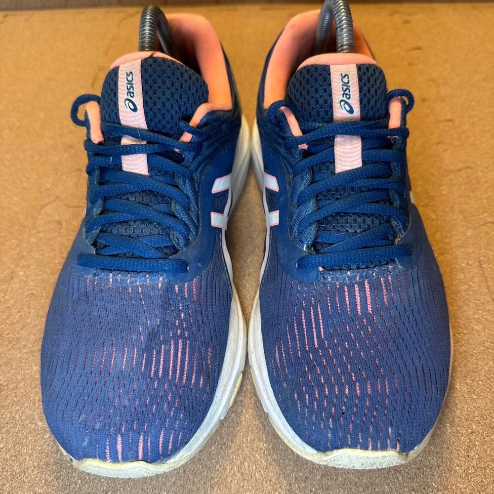 Asics Gel-Pulse 11 Womens Running‎ Shoes Navy Blue Coral Pink 1012A457 Size 9